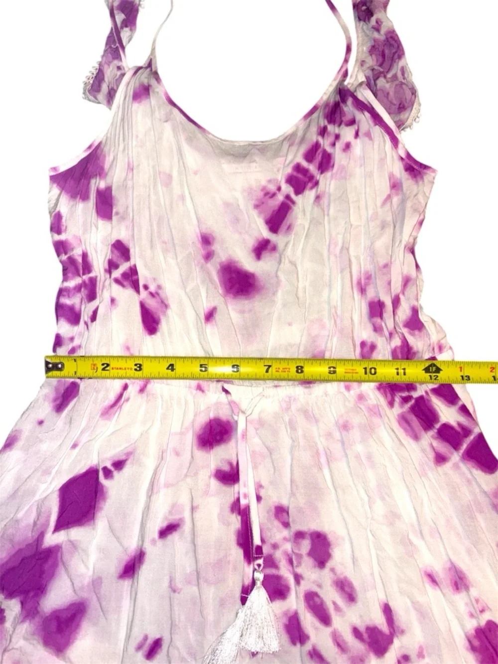 Victoria Secret Purple Tie-Dye Cruise Mini Swimsuit Coverup Sun Dress Size XS - Picture 8 of 14